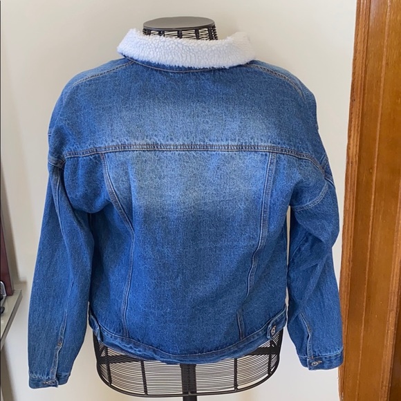 Body lined warm denim jacket - Picture 6 of 8